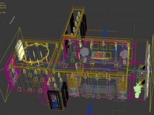 fashionable chinese style and vintage living room restaurant 1815 Modèle 3D