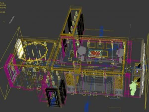 fashionable chinese style and vintage living room restaurant 1815 3D Model