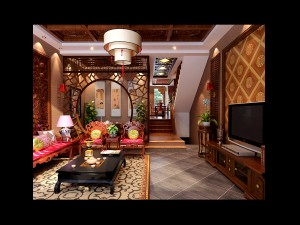 fashionable chinese reversionary dining room 1816 3D Model