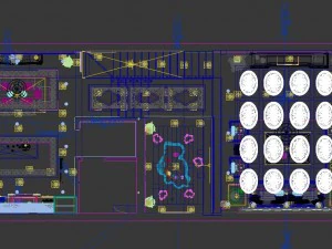 时尚中式复古餐厅1816 3D 模型