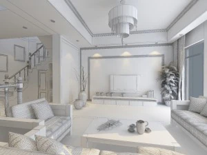 fashionable chinese reversionary dining room restaurant 1819 3D Model