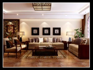fashionable chinese reversionary dining room restaurant 1819 3D Model