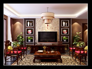 fashionable chinese style and vintage dining room 1821 Modèle 3D