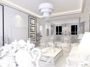 fashionable chinese style and vintage dining room 1821 Modèle 3D