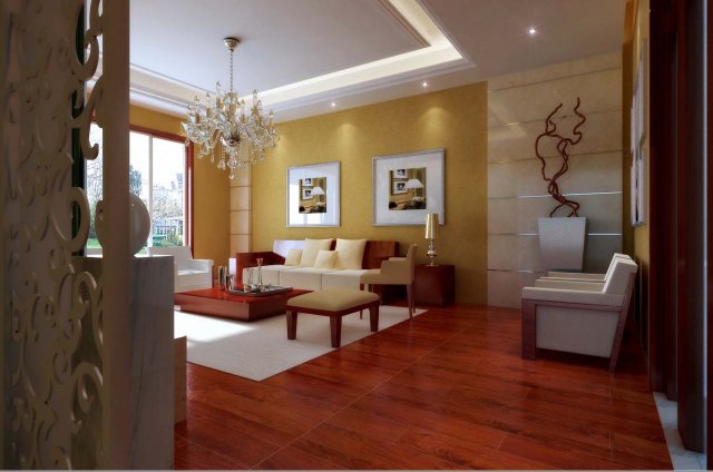 fashionable chinese style and vintage living room restaurant 1823 3D Модель .c4d .max .obj .3ds .fbx .stl .blend