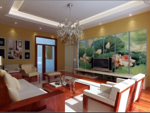 fashionable chinese style and vintage living room restaurant 1823 3D Модель