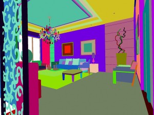 fashionable chinese style and vintage living room restaurant 1823 3D Модель