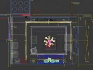 fashionable chinese style and vintage living room restaurant 1823 3D Model