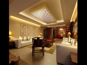 fashionable chinese vintage room restaurant 1824 3D मॉडल