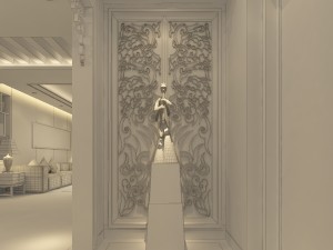 fashionable chinese vintage room restaurant 1824 3D मॉडल