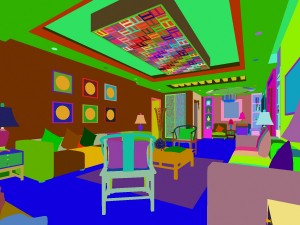 fashionable chinese vintage room restaurant 1824 3D मॉडल