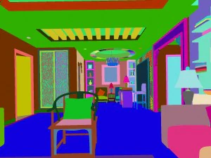 fashionable chinese vintage room restaurant 1824 3D Model