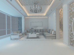 fashionable chinese reversionary dining room 1827 Modèle 3D