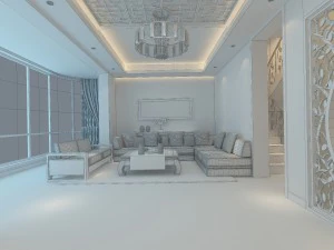 fashionable chinese reversionary dining room 1827 3D Model