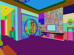 fashionable chinese reversionary dining room 1827 Modèle 3D