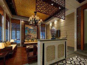 fashionable chinese reversionary dining room is 1830 3D Model