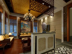 El moderno comedor chino de reversi&oacute;n es de 1830. Modelo 3D