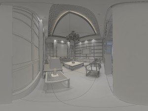 fashionable chinese reversionary dining room is 1830 3D Model