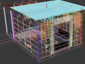 fashionable chinese reversionary dining room is 1830 3D Model