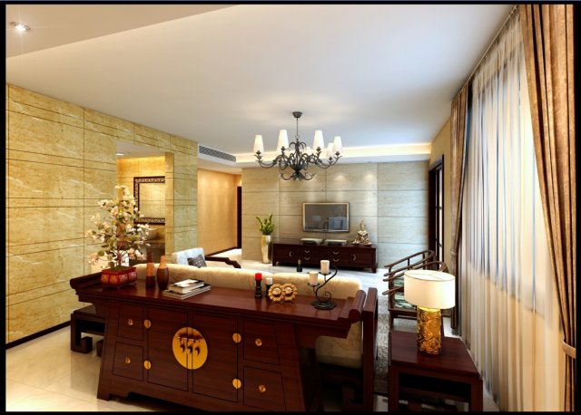 fashionable chinese reversionary dining room 1831 Modello 3D .c4d .max .obj .3ds .fbx .stl .blend 