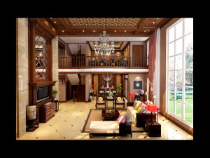 ruang makan pembalikan Cina yang modis tahun 1835 Model 3D