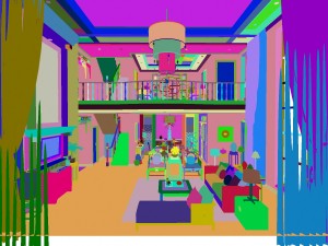 fashionable chinese reversionary dining room 1835 Modello 3D