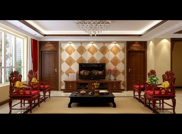 fashionable chinese reversionary dining room restaurant 1836 3D Model .c4d .max .obj .3ds .fbx .stl .blend 