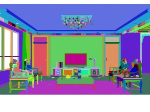fashionable chinese reversionary dining room restaurant 1836 3D Model