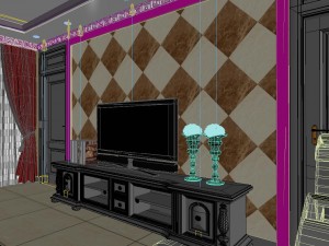 fashionable chinese reversionary dining room restaurant 1836 3D Model