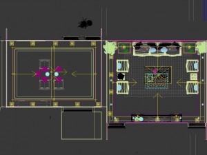 fashionable chinese reversionary dining room restaurant 1836 3D Model