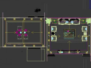 fashionable chinese reversionary dining room restaurant 1836 3D Model