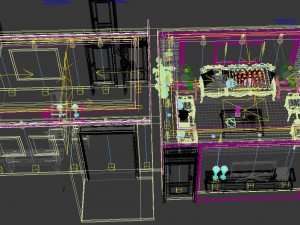 fashionable chinese reversionary dining room restaurant 1836 3D Model