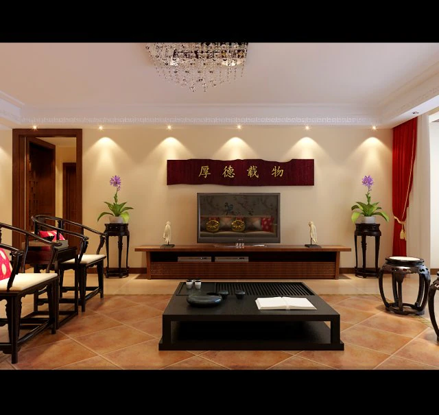 fashionable chinese vintage room restaurant 1837 3D Model .c4d .max .obj .3ds .fbx .stl .blend 