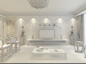 fashionable chinese vintage room restaurant 1837 Modelo 3D