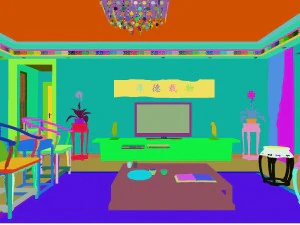 fashionable chinese vintage room restaurant 1837 3D Model