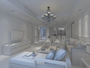 fashionable chinese vintage room restaurant 1839 3D Model