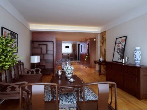 fashionable chinese vintage room restaurant 1841 Modèle 3D