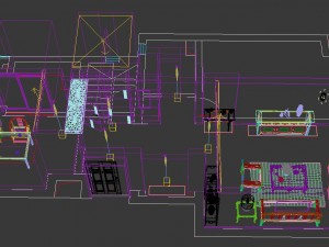 fashionable chinese vintage room restaurant 1841 3D Model