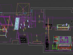 fashionable chinese vintage room restaurant 1841 3D Model