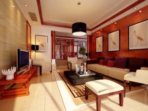 fashionable chinese vintage room restaurant 1842 3D Model
