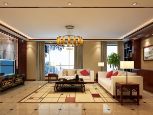 fashionable chinese reversionary dining room restaurant 1846 3D Модель