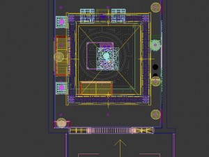 fashionable chinese style and vintage dining room 1847 3D Modell