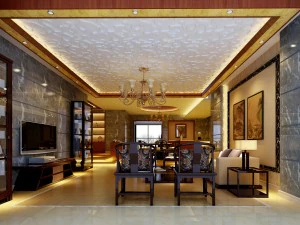 şık &Ccedil;in vintage salon restoranı 1848 3D Model