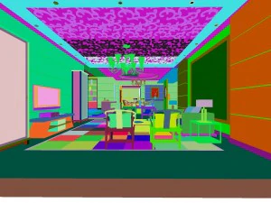 the fashionable chinese vintage parlour restaurant 1848 3D Model