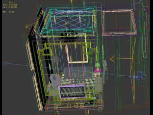 fashionable chinese style and vintage living room restaurant 1851 3D Model