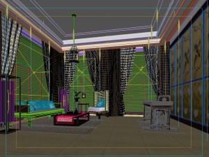 fashionable chinese reversionary dining room restaurant 1852 Modelo 3D