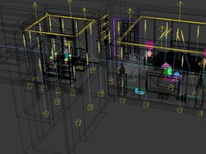 fashionable chinese style and vintage living room restaurant 1853 Modelo 3D
