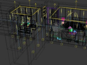 fashionable chinese style and vintage living room restaurant 1853 3D Model
