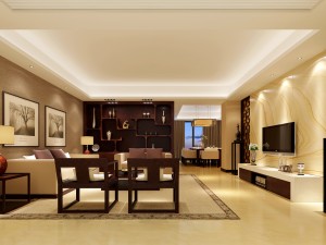 fashionable chinese reversionary dining room restaurant 1854 Modelo 3D