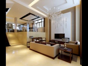 fashionable chinese style and vintage dining room 1855 3D Model